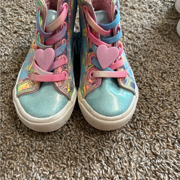 Bundle of Kids High-Top Sneakers with Pink and Blue Accents - Picture 11 of 15